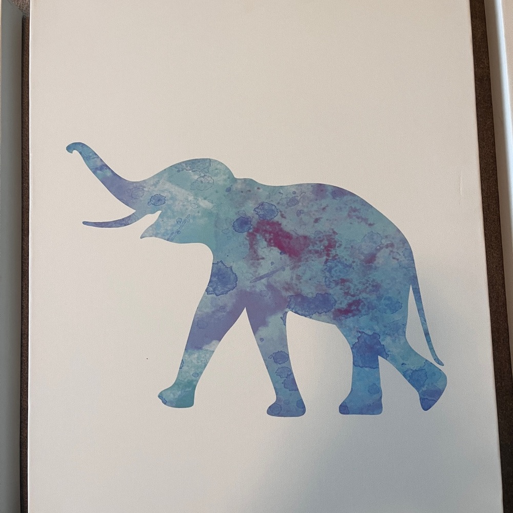 3 Piece Canvas set of 3 Elephants and babies - 16 x 20 x 1.5 - Picture 3 of 6